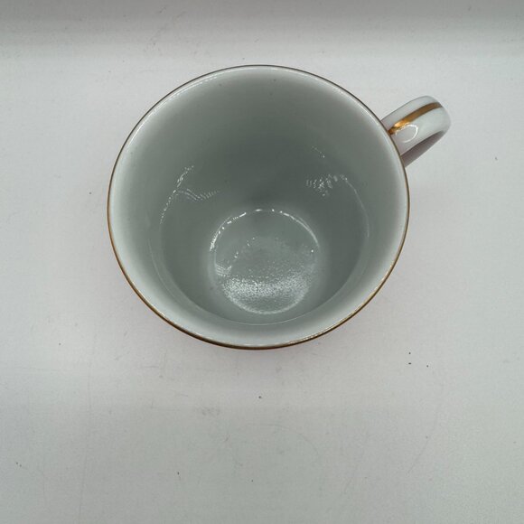 Gibson Greeting Card OTAGIRI Christmas Porcelain Mugs Red Gold Etching Japan - Picture 7 of 8